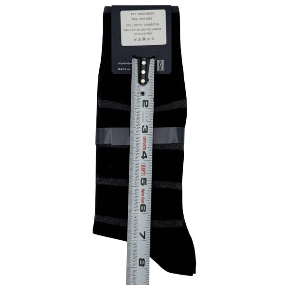 NEW Made in Portugal Onyx & Oxford Socks One Size Cotton Elegant striped socks - Picture 4 of 14